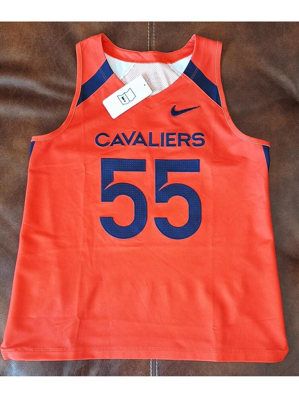 Nike Virginia Cavaliers #55 Jersey NWTWomens Orange UVA Lacrosse Tank - M